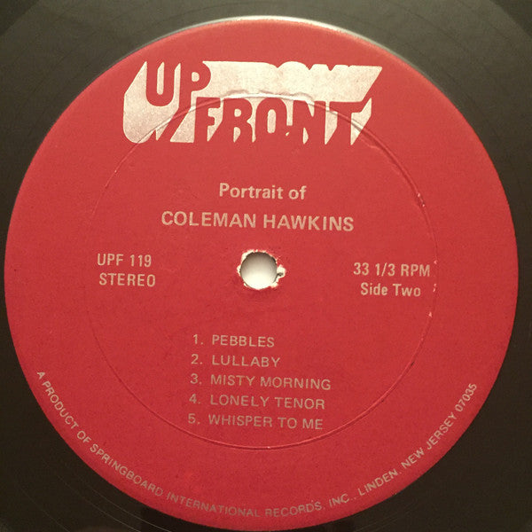 Coleman Hawkins : Portrait Of Colman Hawkins (LP, Album)
