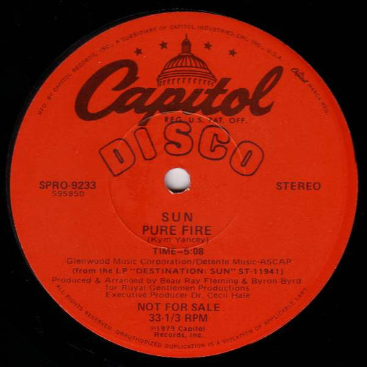 Sun (7) : Pure Fire (12", Promo)