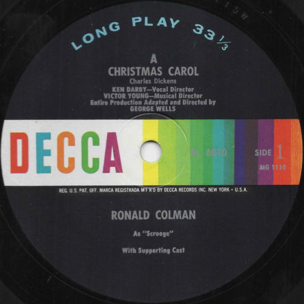 Ronald Colman, Charles Laughton : Charles Dickens Classics: A Christmas Carol And Mr. Pickwick's Christmas (LP, RE)