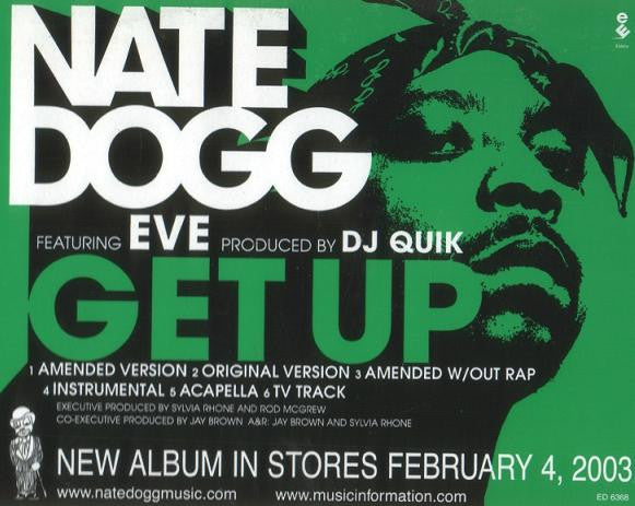 Nate Dogg : Get Up (12", Promo)