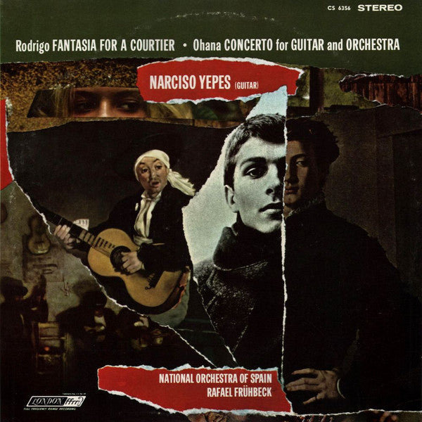 Joaquín Rodrigo / Maurice Ohana, Narciso Yepes, Orquesta Nacional De España, Rafael Frühbeck De Burgos : Fantasia For A Courtier / Concerto For Guitar And Orchestra (LP)