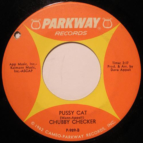 Chubby Checker : Hey You! Little Boo-Ga-Loo / Pussy Cat (7", Single)