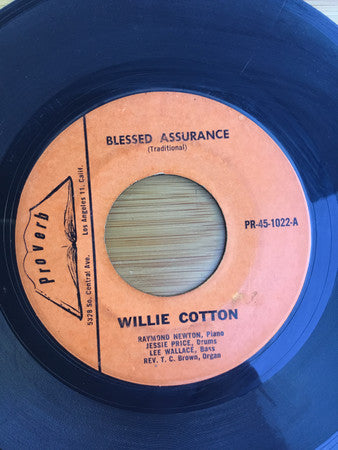 Willie Cotton : Blessed Assurance / Trying To Get Home (7")