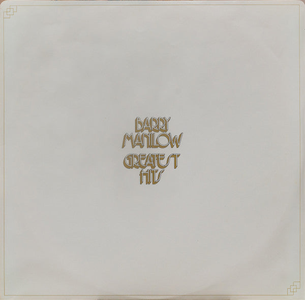 Barry Manilow : Greatest Hits (2xLP, Comp, RP, Mon)