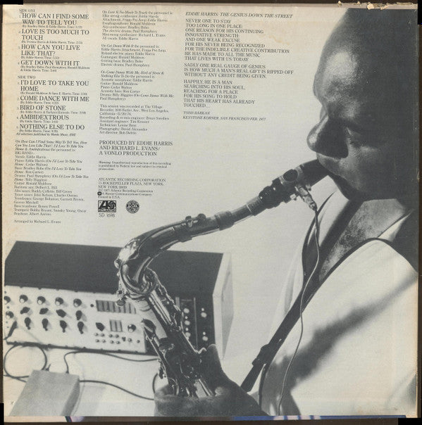 Eddie Harris : How Can You Live Like That? (LP, Album, PR)