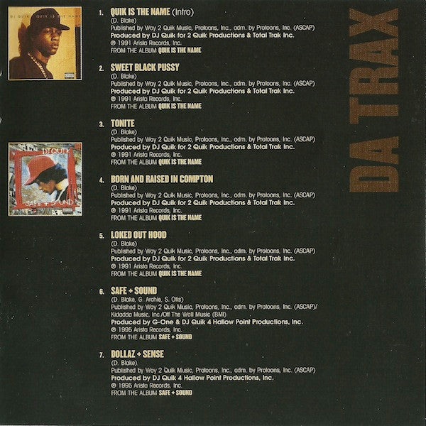 DJ Quik : The Best Of DJ Quik / Da Finale (CD, Comp)