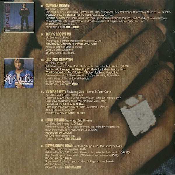 DJ Quik : The Best Of DJ Quik / Da Finale (CD, Comp)