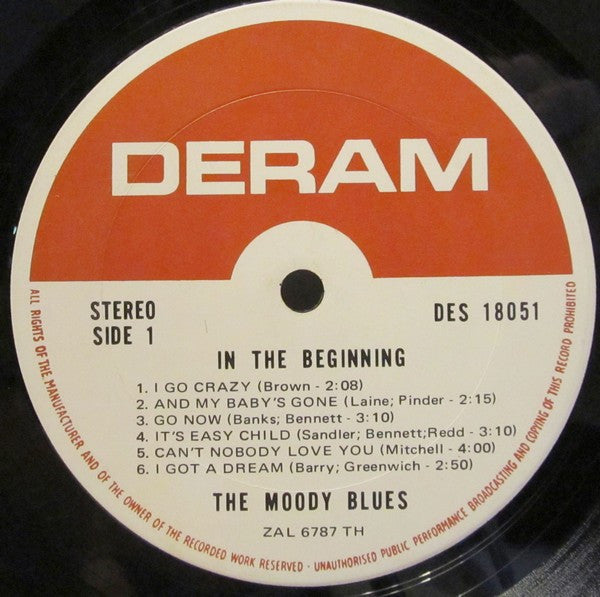 The Moody Blues : In The Beginning... (LP, Album, RE)
