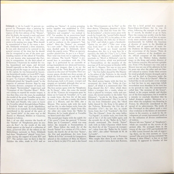 Michel Richard Delalande, Jean-Joseph Mouret, Adolf Scherbaum, Orchestre De Chambre Paul Kuentz, Paul Kuentz : Simphonies • Fanfares • Simphonies (LP, RP, Gat)