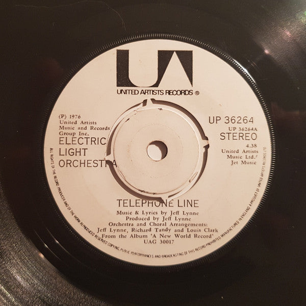 Electric Light Orchestra : Telephone Line (7", Single)