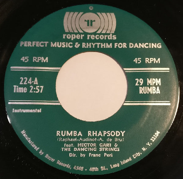 Hector Gari & The Dancing Strings, The Dancing Strings : Rumba Rhapsody / You And I (7")