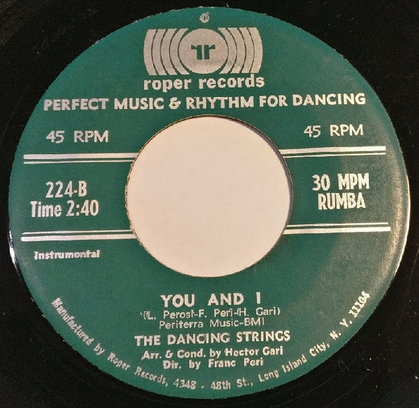 Hector Gari & The Dancing Strings, The Dancing Strings : Rumba Rhapsody / You And I (7")