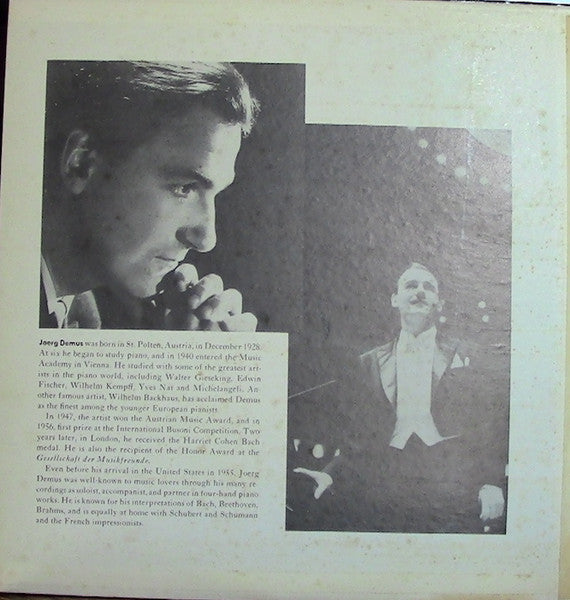 Jörg Demus : Demus Plays Bach / Beethoven  / Brahms (3xLP, Tri)