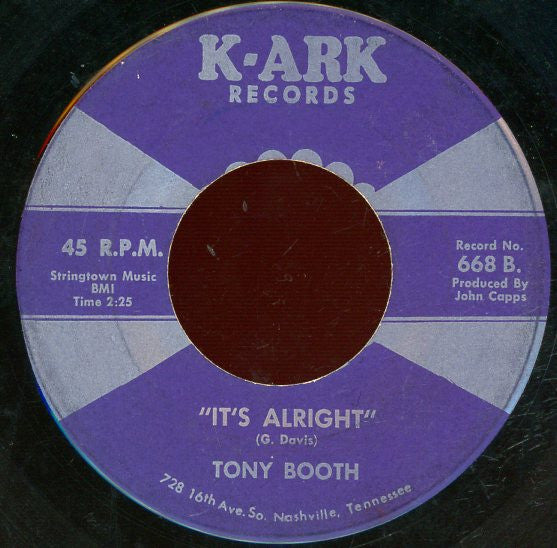 Tony Booth : Big Lonely World (7", Single)