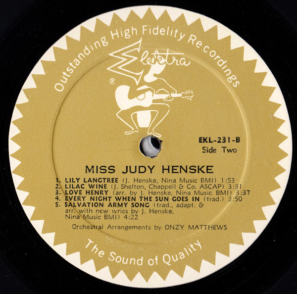 Judy Henske : Judy Henske (LP, Mono)