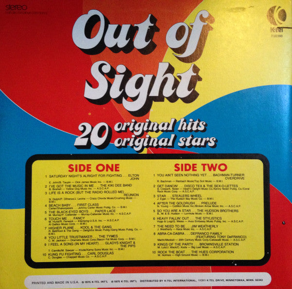 Various : Out Of Sight (LP, Comp, 19 )