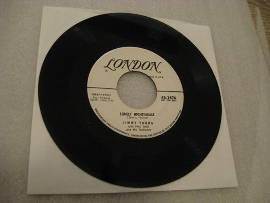 Jimmy Young (5) : Lonely Nightingale / Rich Man Poor Man (7", Single, Promo)