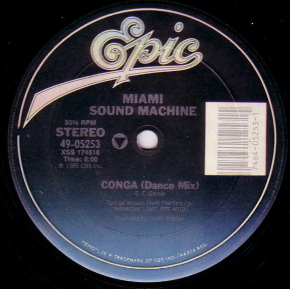 Miami Sound Machine : Conga! (Dance Mix) (12", Single)