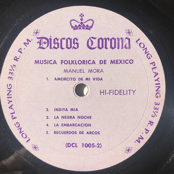 Manuel Mora (4) : Musica Folklorica De Mexico (LP, Album)