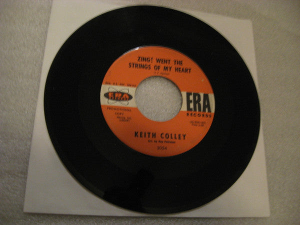 Keith Colley : Zing! Went The Strings Of My Heart / It's Nice Out Tonight (7", Single, Promo)