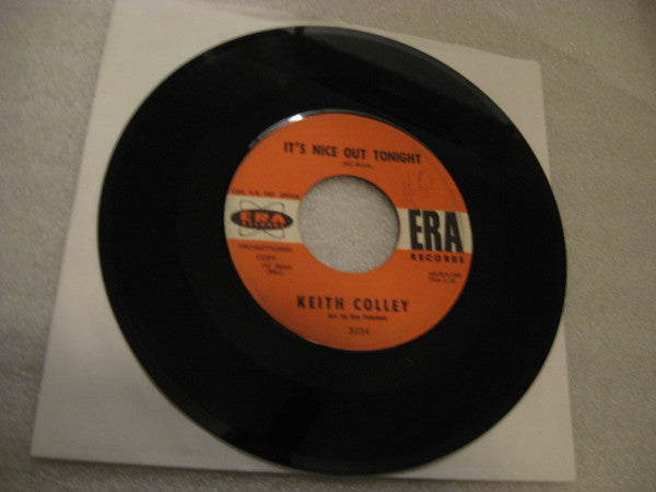 Keith Colley : Zing! Went The Strings Of My Heart / It's Nice Out Tonight (7", Single, Promo)