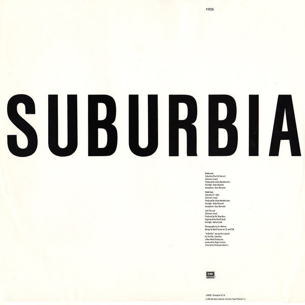 Pet Shop Boys : Suburbia (The Full Horror) (12", All)