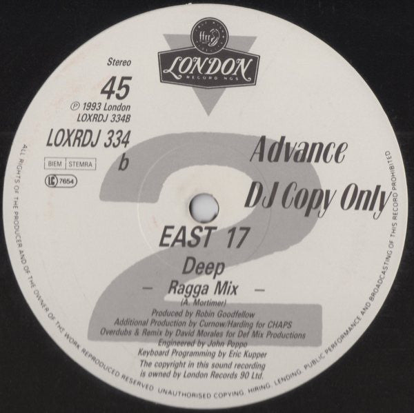 East 17 : Deep (12", Single, Promo)