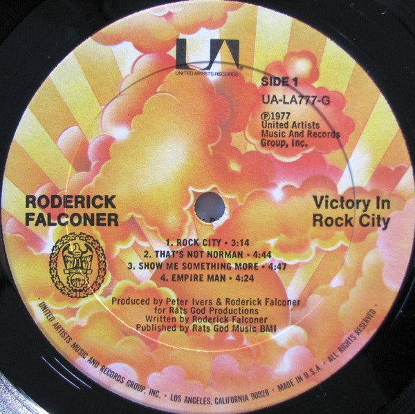 Roderick Falconer : Victory In Rock City (LP, Album, M/Print)
