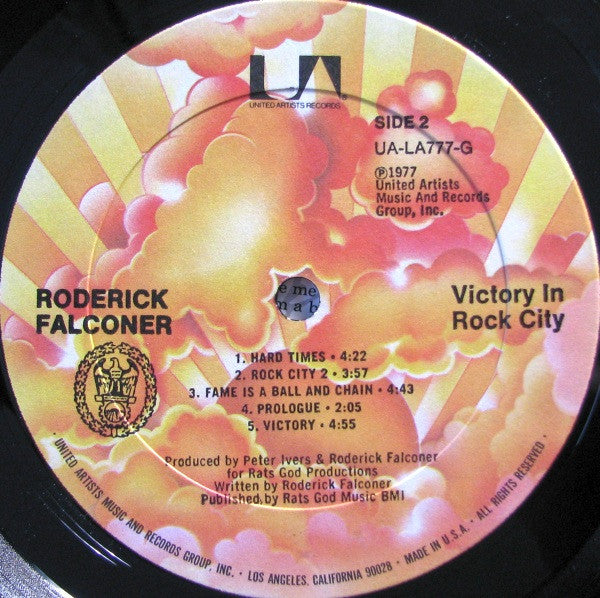 Roderick Falconer : Victory In Rock City (LP, Album, M/Print)