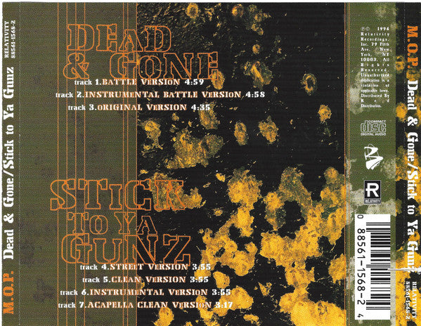 M.O.P. : Dead & Gone / Stick To Ya Gunz (CD, Maxi)