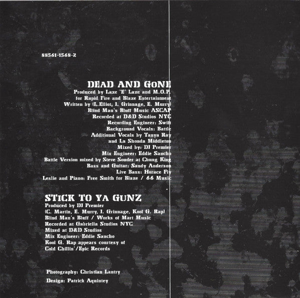 M.O.P. : Dead & Gone / Stick To Ya Gunz (CD, Maxi)