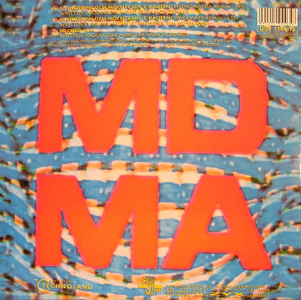 MDMA : E-Shopping (Ich Möchte Ein 'E' Kaufen) (12")