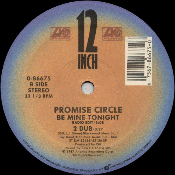 Promise Circle : Be Mine Tonight (12")