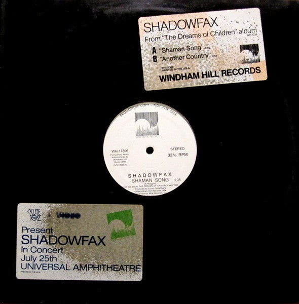Shadowfax : Shaman Song / Another Country (12", Promo)