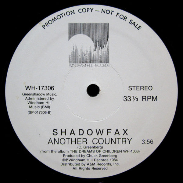 Shadowfax : Shaman Song / Another Country (12", Promo)
