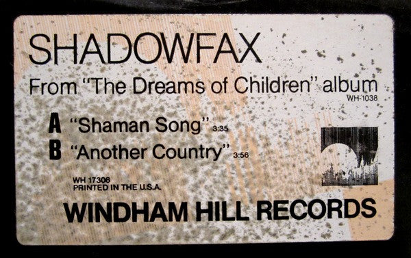Shadowfax : Shaman Song / Another Country (12", Promo)