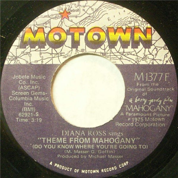 Diana Ross : Theme From Mahogany (Do You Know Where You're Going To) / No One's Gonna Be  A Fool Forever (7", Hol)