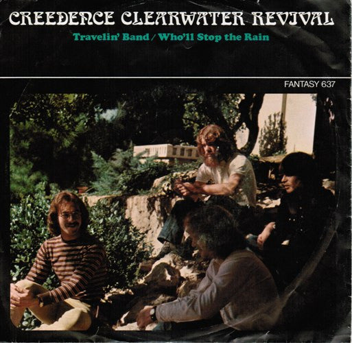 Creedence Clearwater Revival : Travelin' Band / Who'll Stop The Rain (7", Single, Hol)