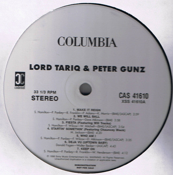 Lord Tariq & Peter Gunz : Make It Reign (LP, Album, Promo, Smplr)