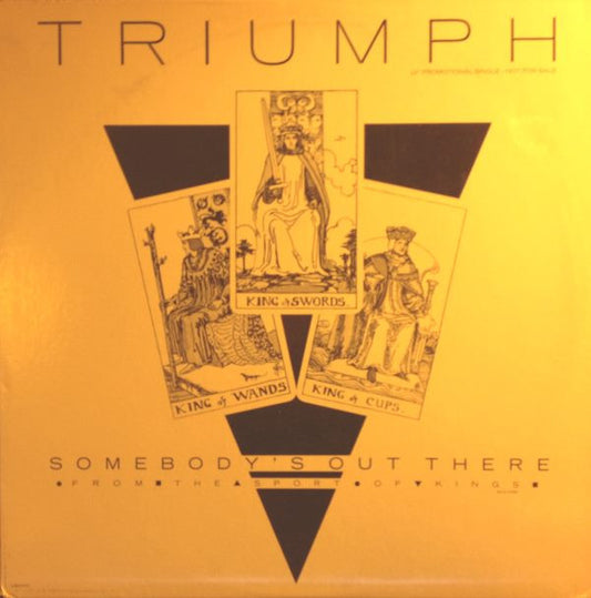 Triumph (2) : Somebody's Out There (12", Single, Promo)