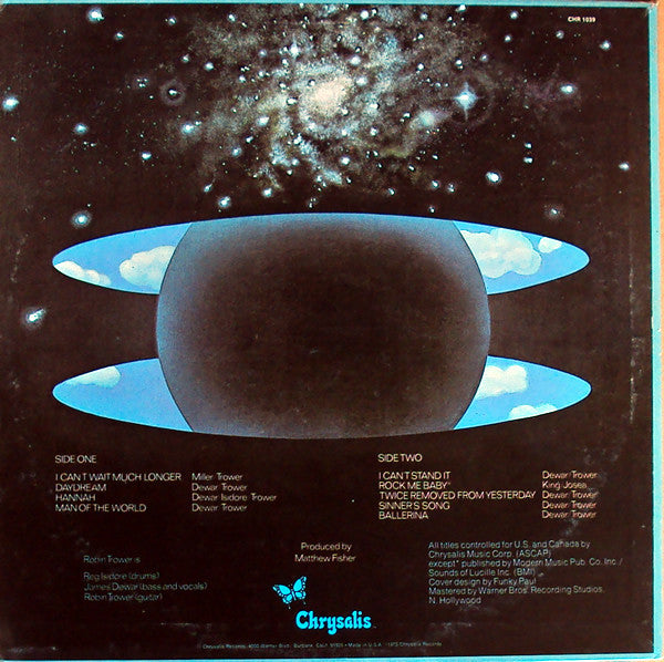 Robin Trower : Twice Removed From Yesterday (LP, Album, San)