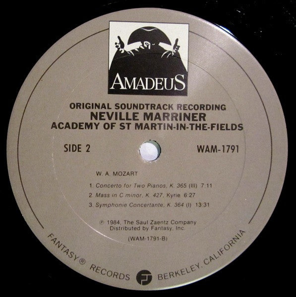 Sir Neville Marriner, The Academy Of St. Martin-in-the-Fields : Amadeus (Original Soundtrack Recording) (2xLP, Album, Gat)