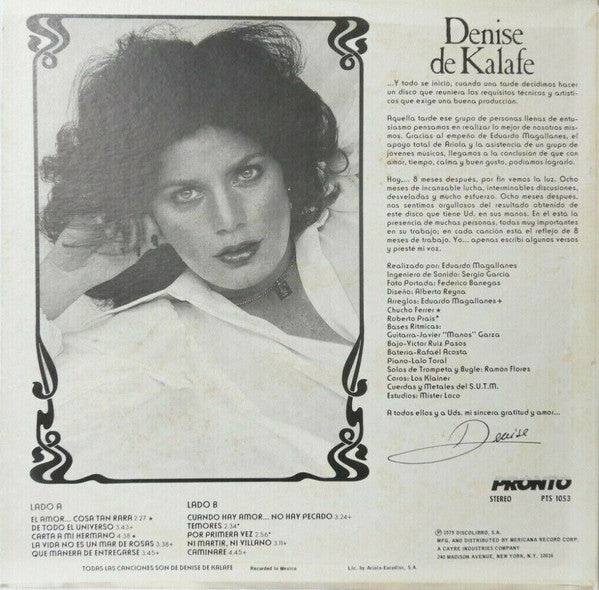 Denise De Kalafe : Cuando Hay Amor... No Hay Pecado (LP, Album)
