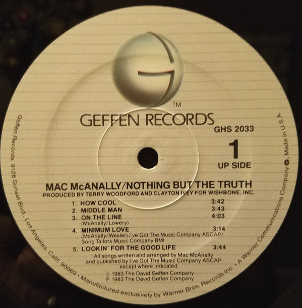 Mac McAnally : Nothing But The Truth (LP, Album)