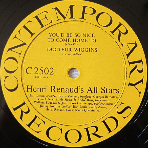 Henri Renaud All Stars : Modern Sounds : France (10", Album)