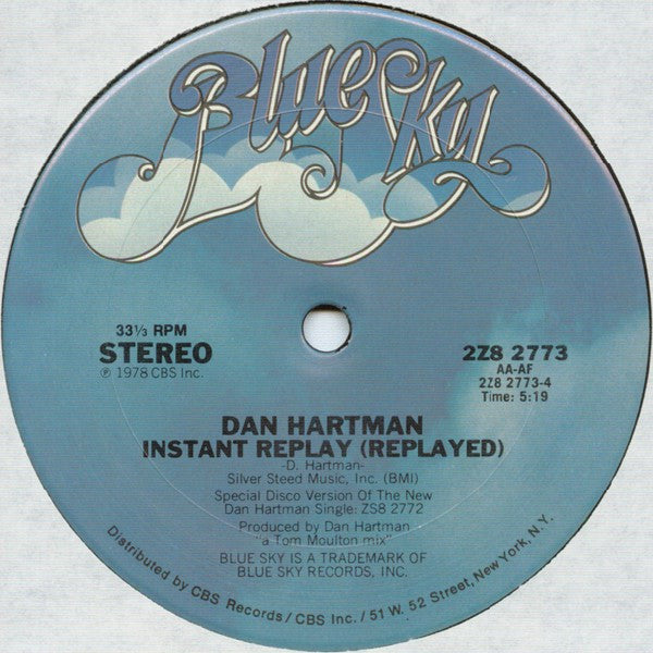 Dan Hartman : Instant Replay (12")