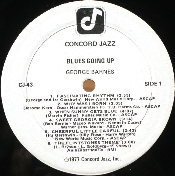 George Barnes Quartet : Blues Going Up (LP)