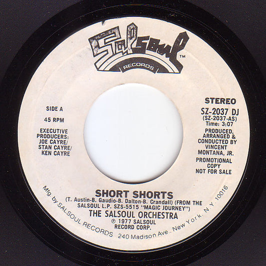 The Salsoul Orchestra : Short Shorts (7", Single, Mono, Promo)