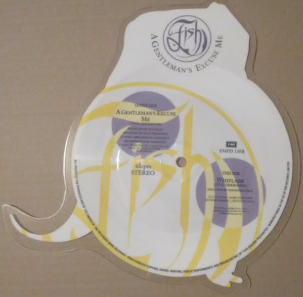 Fish : A Gentleman's Excuse Me (7", Shape, Single, Ltd, Pic)