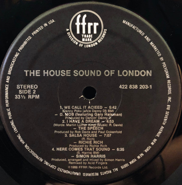 Various : The House Sound Of London (LP, Comp)